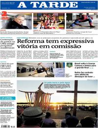 Capa do jornal A Tarde 05/07/2019