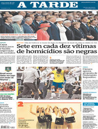 Capa do jornal A Tarde 06/06/2019
