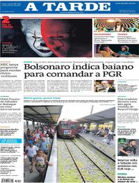 Capa do jornal A Tarde 06/09/2019