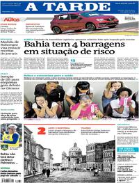 Capa do jornal A Tarde 07/08/2019