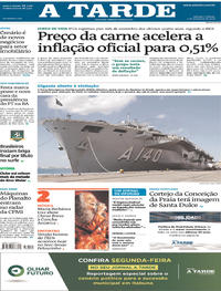 Capa do jornal A Tarde 07/12/2019