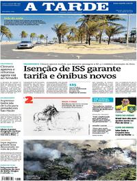 Capa do jornal A Tarde 08/08/2019