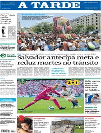 Capa do jornal A Tarde 09/12/2019