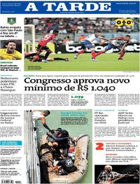 Capa do jornal A Tarde 10/10/2019