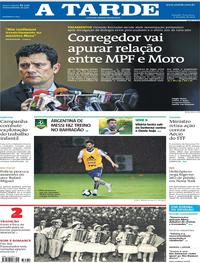 Capa do jornal A Tarde 11/06/2019