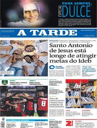 Capa do jornal A Tarde 11/08/2019