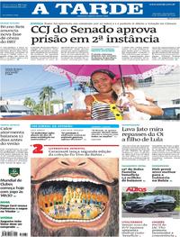 Capa do jornal A Tarde 11/12/2019