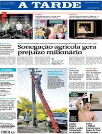 Capa do jornal A Tarde 13/09/2019