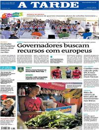 Capa do jornal A Tarde 14/09/2019