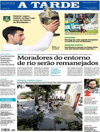 Capa do jornal A Tarde 15/07/2019