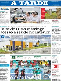 Capa do jornal A Tarde 15/09/2019