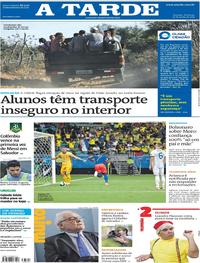 Capa do jornal A Tarde 16/06/2019