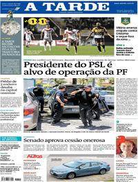 Capa do jornal A Tarde 16/10/2019