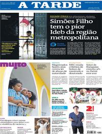 Capa do jornal A Tarde 18/08/2019