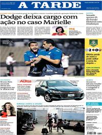 Capa do jornal A Tarde 18/09/2019