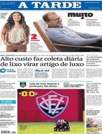 Capa do jornal A Tarde 19/05/2019