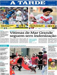 Capa do jornal A Tarde 19/08/2019