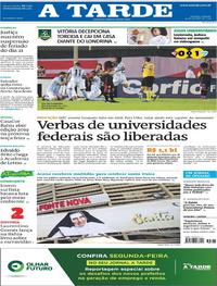 Capa do jornal A Tarde 19/10/2019