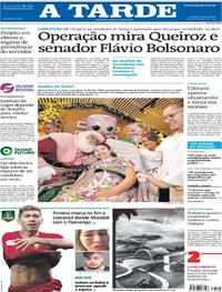 Capa do jornal A Tarde 19/12/2019
