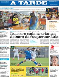 Capa do jornal A Tarde 20/06/2019