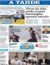Capa do jornal A Tarde 20/07/2019
