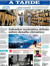 Capa do jornal A Tarde 20/08/2019