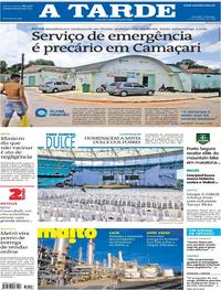 Capa do jornal A Tarde 20/10/2019