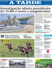 Capa do jornal A Tarde 20/11/2019