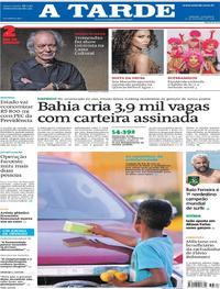 Capa do jornal A Tarde 20/12/2019