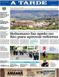 Capa do jornal A Tarde 21/05/2019