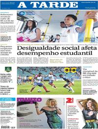 Capa do jornal A Tarde 21/07/2019