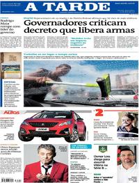 Capa do jornal A Tarde 22/05/2019