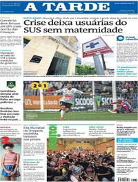 Capa do jornal A Tarde 22/09/2019
