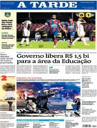 Capa do jornal A Tarde 23/05/2019