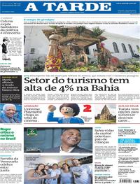 Capa do jornal A Tarde 23/12/2019
