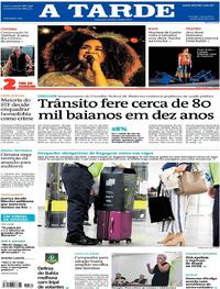 Capa do jornal A Tarde 24/05/2019