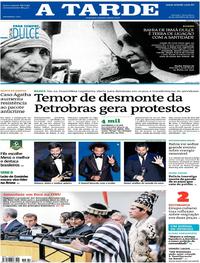 Capa do jornal A Tarde 24/09/2019