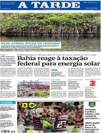 Capa do jornal A Tarde 24/10/2019