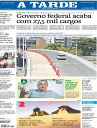 Capa do jornal A Tarde 24/12/2019