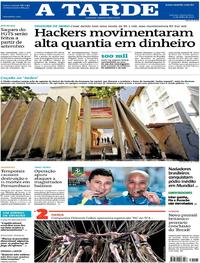 Capa do jornal A Tarde 25/07/2019
