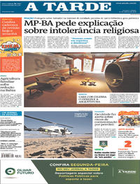 Capa do jornal A Tarde 26/10/2019
