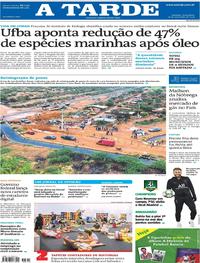 Capa do jornal A Tarde 26/11/2019