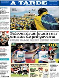 Capa do jornal A Tarde 27/05/2019