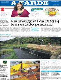 Capa do jornal A Tarde 27/07/2019