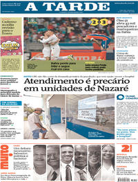 Capa do jornal A Tarde 27/10/2019
