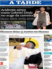Capa do jornal A Tarde 28/05/2019