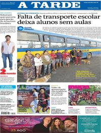 Capa do jornal A Tarde 28/07/2019