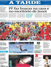 Capa do jornal A Tarde 28/09/2019