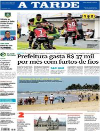 Capa do jornal A Tarde 28/10/2019