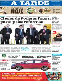 Capa do jornal A Tarde 29/05/2019